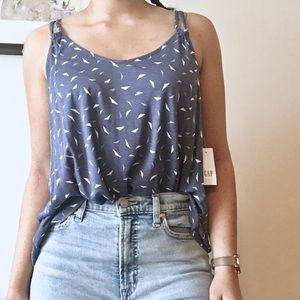 GAP Blue Triangle Print Tank